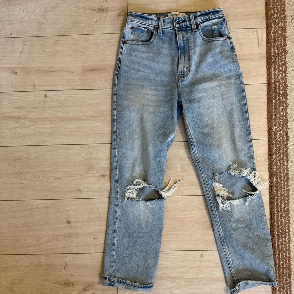 Abercrombie & Fitch Light Blue Ultra High Rise Jeans